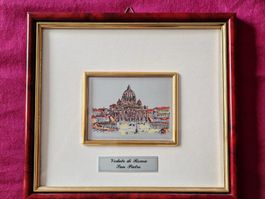 Petersdom Rom – Vedute auf Silberfolie